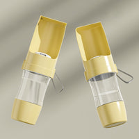 HKM-9897021 Portable Dog Water Bottle with Foldable Bowl - 450ml Capacity for Outdoor Adventures