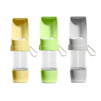 HKM-9897021 Portable Dog Water Bottle with Foldable Bowl - 450ml Capacity for Outdoor Adventures