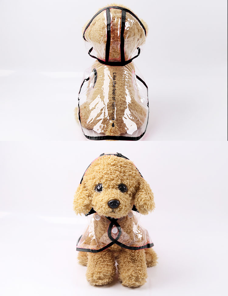 HKM-9899325 Waterproof Four-Legged Raincoat Poncho for Small Dogs - Casual Style, Multiple Sizes Available