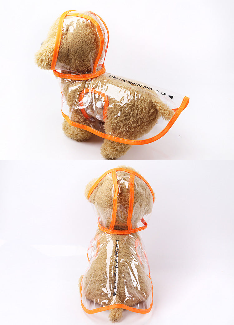 HKM-9899325 Waterproof Four-Legged Raincoat Poncho for Small Dogs - Casual Style, Multiple Sizes Available