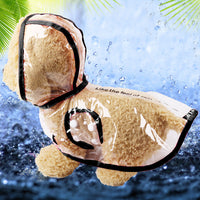 HKM-9899325 Waterproof Four-Legged Raincoat Poncho for Small Dogs - Casual Style, Multiple Sizes Available