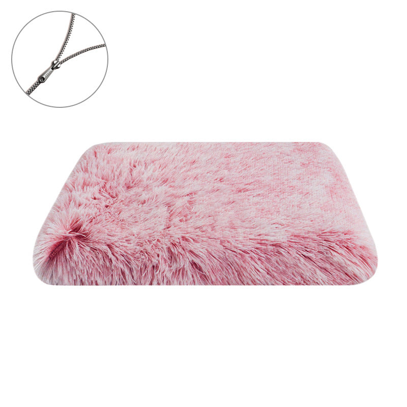 HKM-9900989 Plush Square Cat Mat - Waterproof, Available in Multiple Gradients and Sizes
