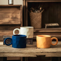 HKM-990163 Large Capacity Ceramic Coffee Mug with Handle - 450ml for Coffee, Tea and Beverages