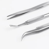 HKM-9902397 3-Piece Stainless Steel Tick and Flea Removal Tool Set for Dogs and Cats