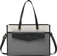 HKM-990291 Versatile 2-in-1 Laptop Tote and Shoulder Bag for Women, Ideal for Work, Travel, and School