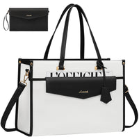 HKM-990291 Versatile 2-in-1 Laptop Tote and Shoulder Bag for Women, Ideal for Work, Travel, and School