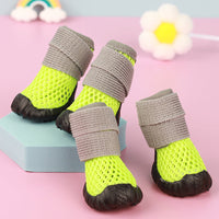 HKM-9903549 No Heel Slippage Wear-Resistant Dog Sneakers - Non-Slip Elastic Soft Bottom in Multiple Colors
