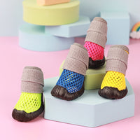 HKM-9903549 No Heel Slippage Wear-Resistant Dog Sneakers - Non-Slip Elastic Soft Bottom in Multiple Colors