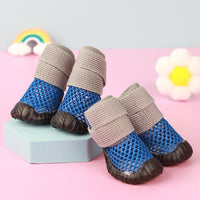 HKM-9903549 No Heel Slippage Wear-Resistant Dog Sneakers - Non-Slip Elastic Soft Bottom in Multiple Colors