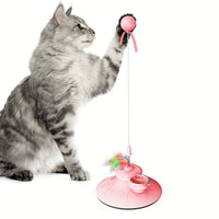HKM-9904189 Cat Stick Toy with Interactive Ball for Endless Playtime