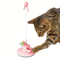 HKM-9904189 Cat Stick Toy with Interactive Ball for Endless Playtime
