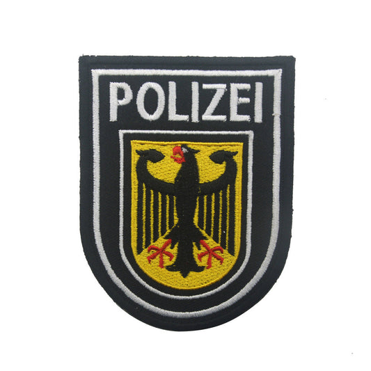 HKM-990419 German Eagle Velcro Patch - Back-to-Back Embroidery, Polyester Fabric, Multi-Color Design for Clothing