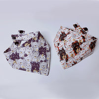 HKM-9904317 Cartoon Print Cotton Lucky Cat Scarf for Everyday Use