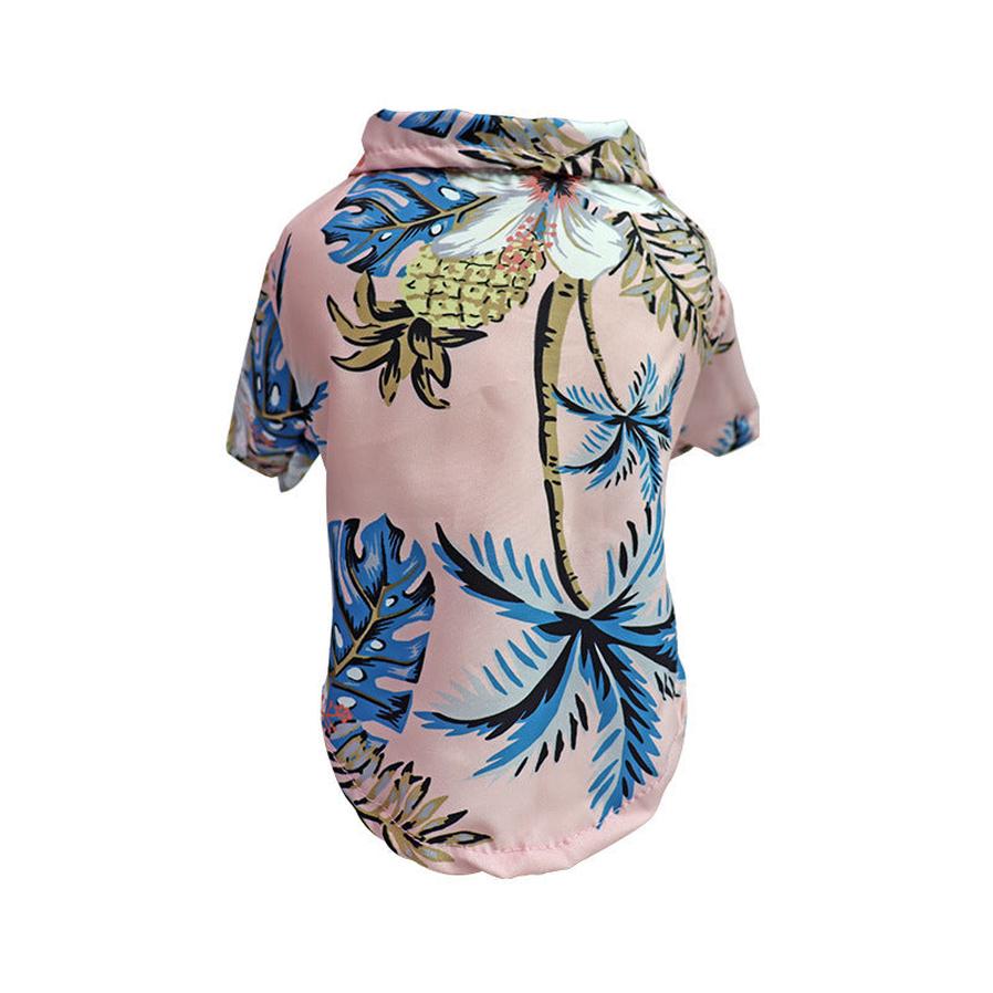 HKM-990483 Lightweight Hawaiian Shirt for Small Dogs - Comfortable and Breathable, Available in 8 Colors for All Seasons