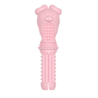 HKM-9905341 Screwdriver Type Dog Toy in Gentleman Blue, Cherry Blossom Powder, and Avocado Green - Large TPR Teething Toy