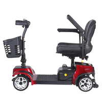 HKM-990611 Red Electric Scooter with 20Ah Lead-Acid Battery for Seniors, 120kg Weight Capacity, 7km/h Max Speed