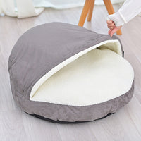 HKM-9906749 Removable and Washable Dog Kennel in Brown and Gray - Available in Small and Medium Sizes