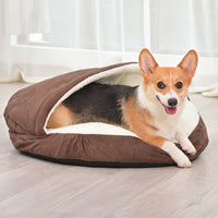 HKM-9906749 Removable and Washable Dog Kennel in Brown and Gray - Available in Small and Medium Sizes