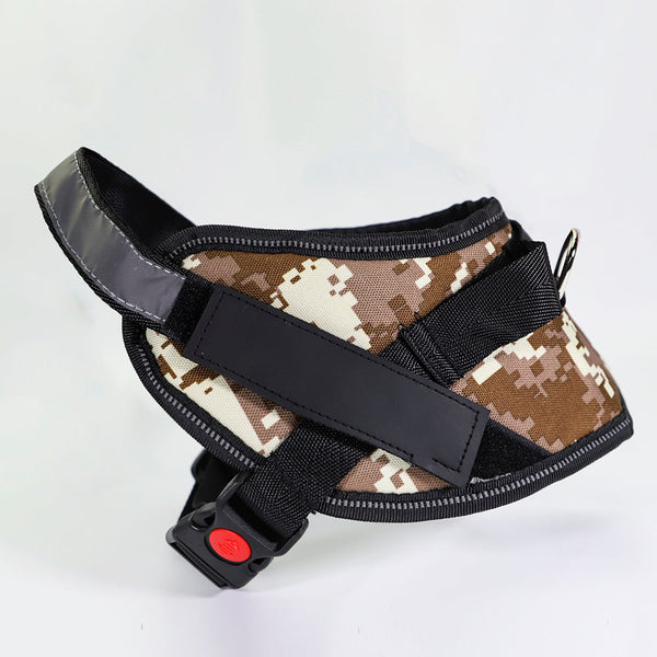 HKM-9908541 Adjustable Reflective Nylon Dog Leash with Durable Buckle and Stainless Steel Ring