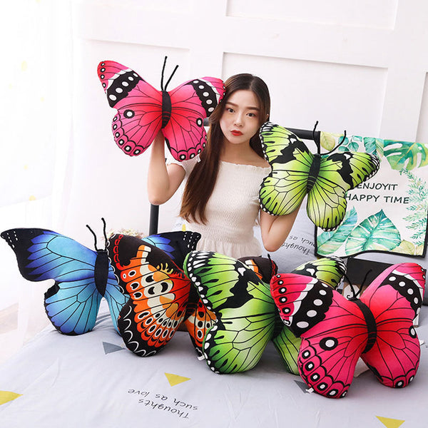 HKM-990867 Girly Heart Butterfly Plush Doll - Soft, Cute, and Delicate Comfort Toy