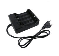 HKM-990931 18650 4-Slot Lithium Battery Charger for 3.7V/4.2V with Strong Light Capability