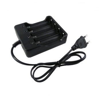 HKM-990931 18650 4-Slot Lithium Battery Charger for 3.7V/4.2V with Strong Light Capability