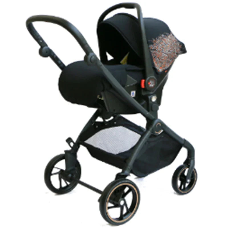 HKM-990931 4 in 1 High Landscape Travel System Stroller with Bassinet and Car Seat