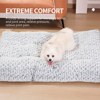 HKM-9909949 Thickened Rose Velvet Dog Bed Mat - Soft, Fluffy, and Washable Pet Kennel