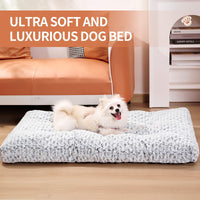 HKM-9909949 Thickened Rose Velvet Dog Bed Mat - Soft, Fluffy, and Washable Pet Kennel
