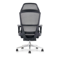 HKM-990995 Ergonomic Mesh Office Chair with Footrest and Fixed Armrests for Comfortable Work Experience