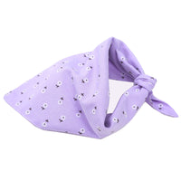 HKM-9910077 Cotton Triangle Dog Scarf - Adjustable Size Pet Saliva Towel for Stylish Comfort