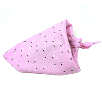 HKM-9910077 Cotton Triangle Dog Scarf - Adjustable Size Pet Saliva Towel for Stylish Comfort