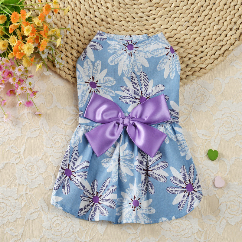 HKM-9910845 Elegant Princess Skirt for Dogs - Spring and Summer Pet Apparel