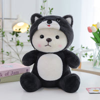 HKM-9912125 Colorful Strawberry Bear Plush Doll for Teens Aged 7-14, Soft and Cute Comfort Toy