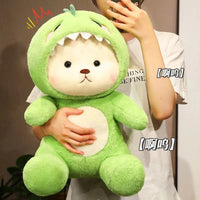 HKM-9912125 Colorful Strawberry Bear Plush Doll for Teens Aged 7-14, Soft and Cute Comfort Toy