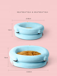 HKM-9912509 Cozy Winter Pet Bed with High-Elastic Memory Foam - Small & Large Options Available