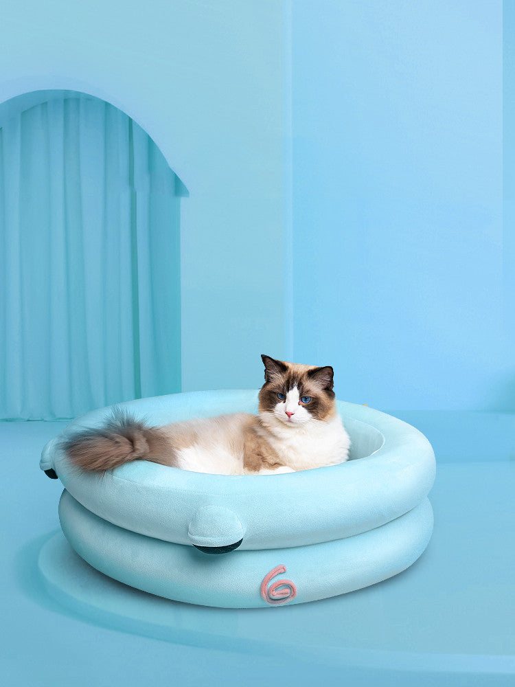 HKM-9912509 Cozy Winter Pet Bed with High-Elastic Memory Foam - Small & Large Options Available