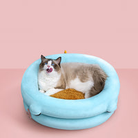 HKM-9912509 Cozy Winter Pet Bed with High-Elastic Memory Foam - Small & Large Options Available