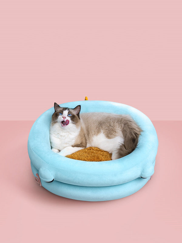 HKM-9912509 Cozy Winter Pet Bed with High-Elastic Memory Foam - Small & Large Options Available