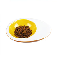 HKM-9912637 Medium Ceramic Pet Bowl - Egg Design, 25x18x8CM