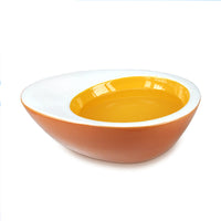HKM-9912637 Medium Ceramic Pet Bowl - Egg Design, 25x18x8CM