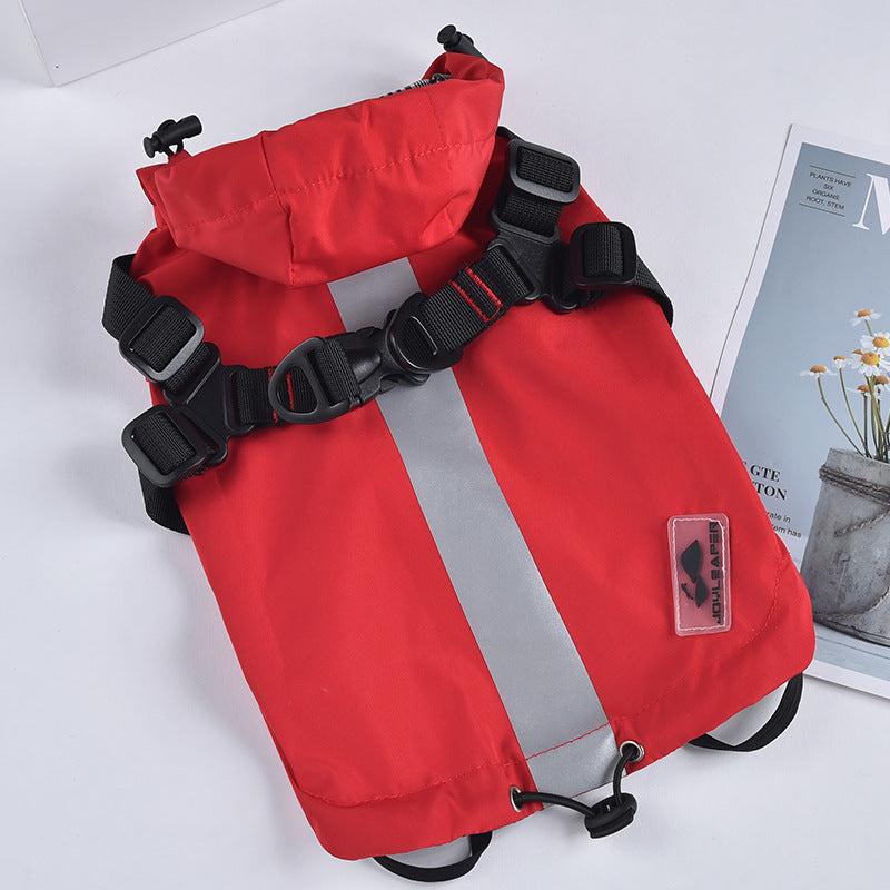 HKM-9913021 Waterproof Reflective Windbreaker for Small Dogs ¨C Red, Yellow, Blue