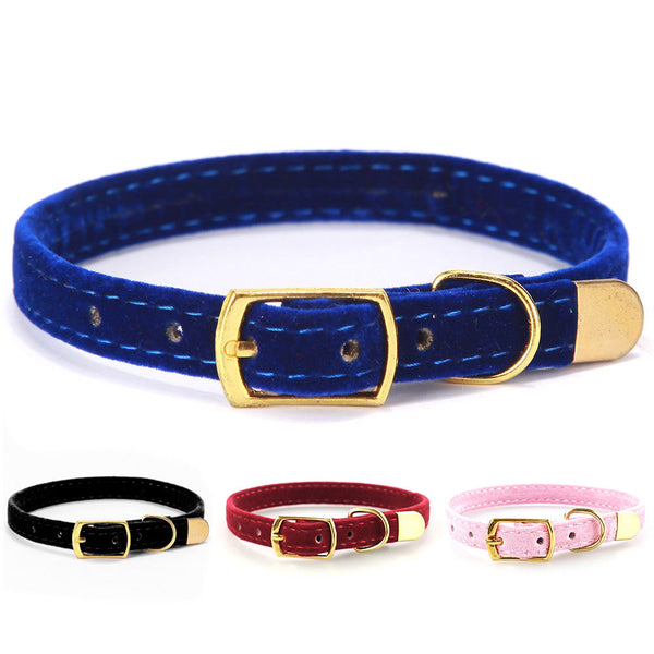 HKM-9914429 Flocking Cat Collar - Soft and Comfortable Design for Your Feline Companion