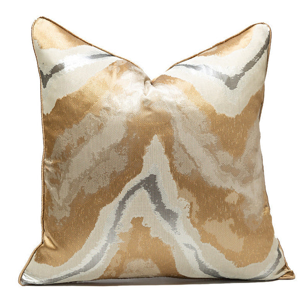 HKM-991443 Geometric Abstract Polyester Cushion Cover for Living Room, Bedroom, and Outdoor Spaces