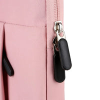 HKM-991443 Oxford 15.6 Inch Laptop Briefcase - Portable PU Leather Shoulder Bag with Plush Lining