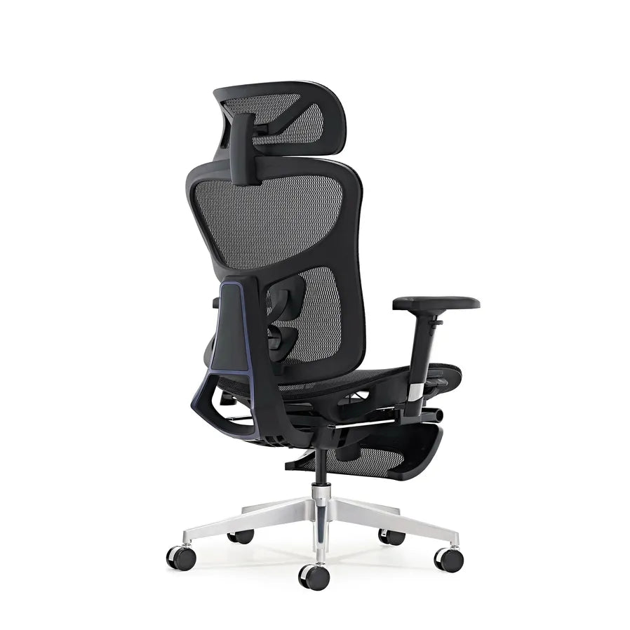 HKM-991507 Modern Ergonomic Office Chair with Swivel Function and Footrest for Managers and Executives