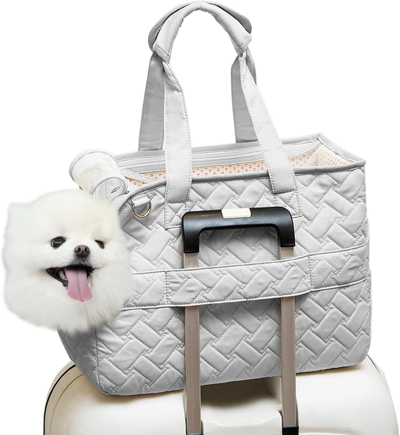 HKM-9915709 Breathable Pet Carrier Tote for Small Dogs and Cats with Soft Cushion and Multiple Pockets, Ideal for Travel and Outdoor Use