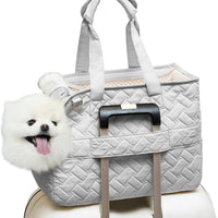 HKM-9915709 Breathable Pet Carrier Tote for Small Dogs and Cats with Soft Cushion and Multiple Pockets, Ideal for Travel and Outdoor Use