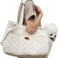 HKM-9915709 Breathable Pet Carrier Tote for Small Dogs and Cats with Soft Cushion and Multiple Pockets, Ideal for Travel and Outdoor Use
