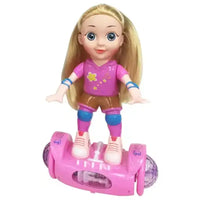HKM-991571 Battery Operated Balance Car Doll Toy with Music and Light for Kids